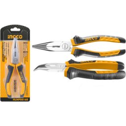 Ingco zakrivljena špicasta klešta 160mm ( HBNP08168 )