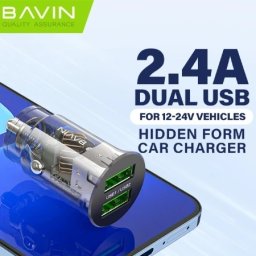 Bavin pc887-I auto punjač 2*usb a + kabl lightning crna ( 90060 )