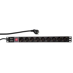 A4N Produzni kabl sa zastitom 9 uticnica 16A, PDU 1U, aluminium sa zastitom, 2m (3)