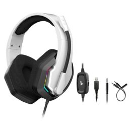 A4-G260P WHITE A4Tech Bloody gejmerske slusalice sa mikrofonom, 50mm/16ohm, USB za RGB, 3,5mm