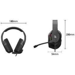 A4-G260 A4Tech Bloody gejmerske slusalice sa mikrofonom, 7.1 SURROUND, 50mm/16ohm, RGB, USB BLACK