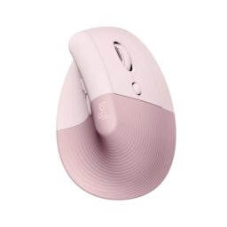 Logitech lift vertical ergonomic wireless rose/dark rose miš
