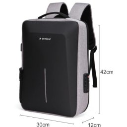Gembird ncc-15-klb022 ranac za laptop 15,6inc 42x30x12cm, usb konektor, brava za zakljucavanje