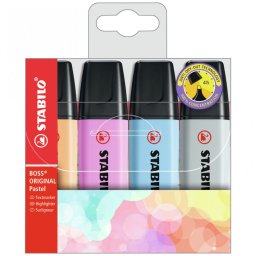 Text marker Stabilo Boss original pastel set 1-4