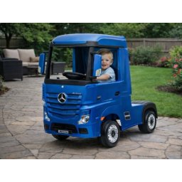 Mercedes ACTROS Licencirani Kamion na akumulator za decu - Plavi