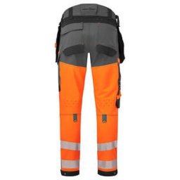 Portwest Radne pantalone ev442 - ev4 visokovidljive sa holster džepovima na skidanje, narandžasto-sive, vel.56 (40 inča) ( 64406 )