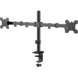 MA-D2-011 Gembird Podesivi dupli stoni drzac za monitor, tilt, 17-32 max.2x9kg (alt MA-D2-01)