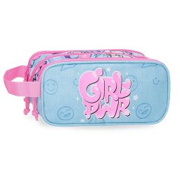 MOVOM GIRL POWER prazna pernica sa 3 pregrade - plava