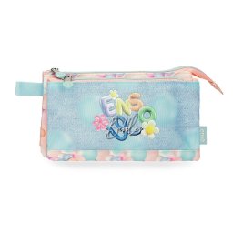 ENSO BUBBLES prazna pernica sa 3 pregrade - sky blue