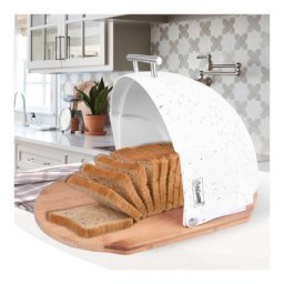 Maestro mr1678wh kutija za hleb 37,5x27,5x21 cm bela bambus akril