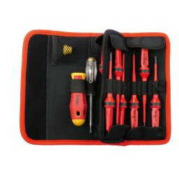 Felo set dielektrični alata Belt Bag E-Smart slim VDE SL/PH/PZ/TX 12 kom ( 06381204 )