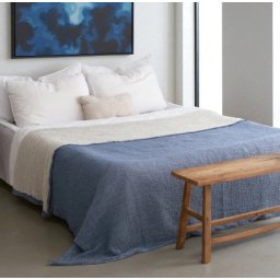 Pamučni prekivač sa dva lica 230x280cm Blue ( VLK000219-blue )
