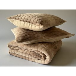 Ćebe set Dream – 220x240cm + 2 jastučnice 50x70cm Bej ( VLK000369-dreambej )