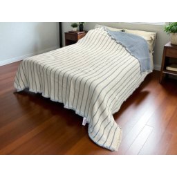 Pamučni prekivač sa dva lica 240x260cm Blue/White ( VLK000220-blue/white )