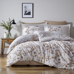Clasy Deluxe – Saten posteljina za bračni krevet 200x220 Puha V1 ( VLK000641-puhav1 )
