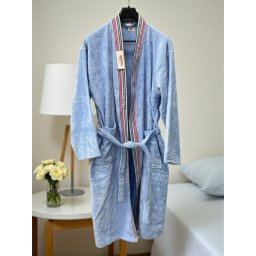 Bade Mantil Frotir Light Blue XXL - Veličina Stripe ( VLK000312-lightbluexxlstripe )