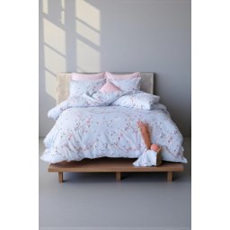 Komplet set posteljina Cotton 200x220cm Sakura Mavi - Francuski ležaj ( VLK000423-sakuramavi )