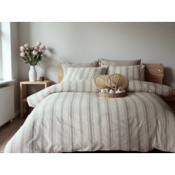 Komplet set posteljina Cotton-Life 200x220cm Bej - Francuski ležaj ( VLK000423-bej )
