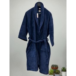 Bade mantil Pliš XXXL veličina Teget boja -Šal Y-3 ( VLK000313-Y3 )