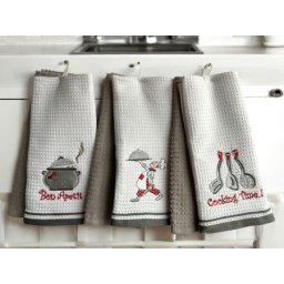 Set 6 kuhinjskih krpa Wafle Grey ( VLK000109- Grey )