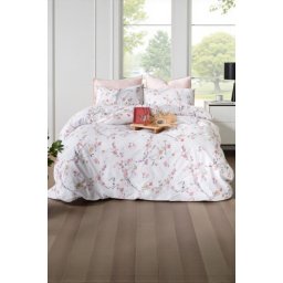 Komplet set posteljina Cotton 160x220cm Sakura Pudre ( VLK000422-sakurapudre )