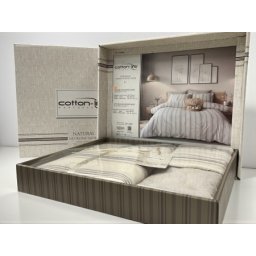 Komplet set posteljina Cotton-Life 160x220cm Bej ( VLK000422-lifebej )