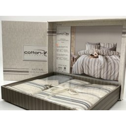 Komplet set posteljina Cotton-Life 160x220cm Indigo ( VLK000422indigo )