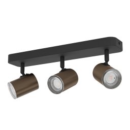 SPOT LAMPA ZA KUPATILO 3XGU10 CONSUMA 1 CRNA-BRAON 300589 EGLO