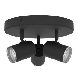 SPOT LAMPA ZA KUPATILO 3XGU10 CONSUMA 1 CRNA 901965 EGLO