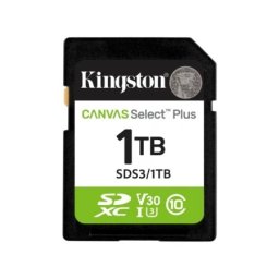 Kingston SD Card 1TB, Canvas Select Plus U3 V30 ( SDS3/1TB )