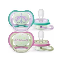 Philips avent varalica sthr ultra air nocna 0-6m ( 2kom) butterfly/dreams ( SCF376/19 )