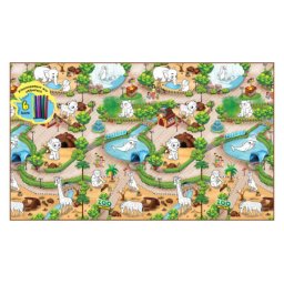 Rollmatz Podloga za igranje Zoološki vrt + 6 flomastera 200 x 120cm ( SW10003 )
