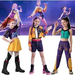 Kostimi KPop "Lovci na Demone" - Rumi, Mira, Zoey i Jinu
