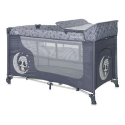Lorelli prenosivi krevet moonlight 2 nivoa - cool grey pandas (2023) ( 10080412362 )