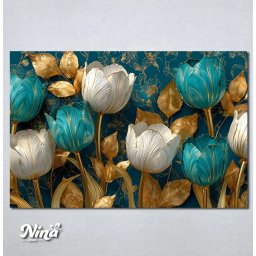 Slike na platnu Tirkizni tulipani Nina685_P