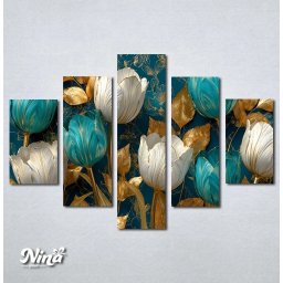 Slike na platnu Tirkizni tulipani Nina685_5