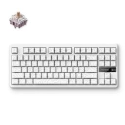 McHose G87 Mehanička white topographic Bežična gaming tastatura