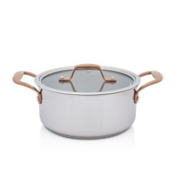 Metalac inox plitka šerpa sa staklenim poklopcem 20cm ( 387412 )