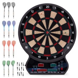 Elektronski pikado 42 cm sa LCD ekranom, 27 igara, set sa 12 pikada