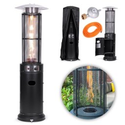 Gasna grejalica za terasu 11 kW, za terasu, dvorište, sa regulatorom, crevom i pokrivačem, MultiGarden