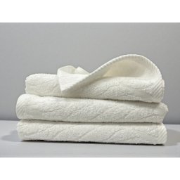 Peskir 70×140 cm – 100% Pamuk sa Žakard Motivom od Indijskog Pamuka White ( VLK000658-white )