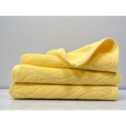 Peskir 70×140 cm – 100% Pamuk sa Žakard Motivom od Indijskog Pamuka Yellow ( VLK000658-yellow )