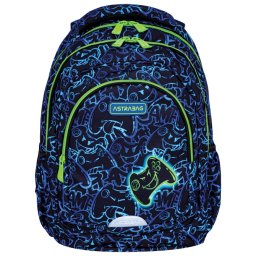 Ranac đački anatomski 3zipa AB330 Gaming Astrabag plavo-zeleni