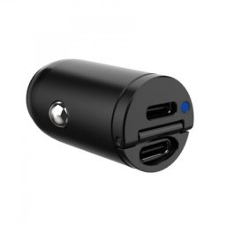 Celly Auto punjač 30W 2 USB-C PORT ( CCMINI2USBCBK )