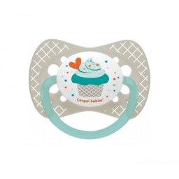 Canpol varalica silicon symmertrical 0-6m 23/282 Cupcake - grey ( 23/282_grey )