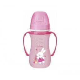 Canpol baby šolja 35/208 easy start - colorful animals 240ml - roze ( 35/208_pin )