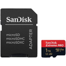 SanDisk SDXC 1TB Micro Extreme Pro 200MB/s A2 C10 V30 UHS-I US+Ad