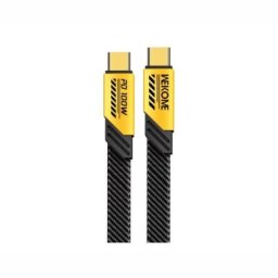 Wekome wdc-192 usb-c 1m flat yellow/black 100w Kabl ( 60227 )