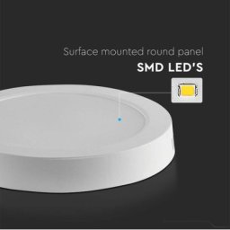 V-TAC LED PANEL NADGRADNI OKRUGLI, 18W, 4000K, SKU-7877