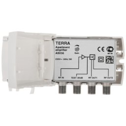 TerraElectronic pojačavač , dva izlaza, 47- 862 MHz, 23dB - AS036